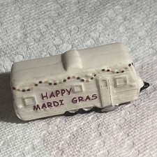 2007 Haydel's Bakery  Porcelain Mardi Gras King Cake Baby Fema Trailer picture
