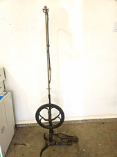 Antique Cast Iron Dentist Dril Treadle Stand, Foot-Powered Pedal picture