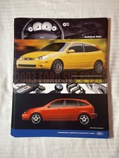 2003 Ford SVT Focus sales brochure data SHEET hero card ORIGINAL picture