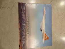 Rare Vintage 1979 Braniff Int. Concorde Inagural Brochure & Photo Print Lot picture
