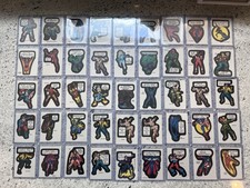 Lot of 45 REPRODUCTION 1974 1975 Topps Marvel Comic Heroes Stickers From 2010 picture