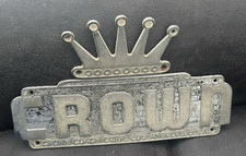 Vintage CROWN COACH Los Angeles, U.S.A.  School Bus Emblems CALIFORNIA MFG. picture