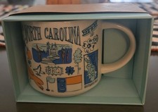 Starbucks Been There Series North Carolina Mug White/Blue/Orange 2018 NIB picture