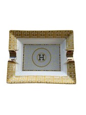 Hermès Mosaique au 24 Gold Porcelain Ashtray H Motif picture