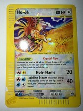 Pokemon Skyridge Ho-Oh Crystal Type Box Topper 11/12 Oversized Rare 2003 picture