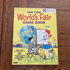 Vtg 1964 New York World’s Fair Game Book:  Word Games, Puzzles, Jokes - UNUSED picture