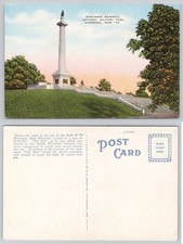 Vintage Linen Postcard Wisconsin Memorial Vicksburg MS Old Abe Eagle Civil War picture