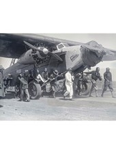 1928 Commander Byrd South Pole Fokker Plane Boston Harbor Glass Negative OOAK picture