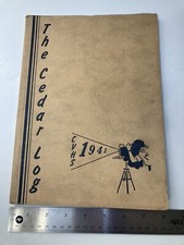 VINTAGE 1941 Cedar Vale Memorial High School Yearbook Signature LOADED WW2 Era picture