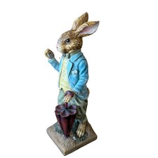 Vintage Henri Chrisdon 18” Gentleman Rabbit Figurine Statue RARE picture