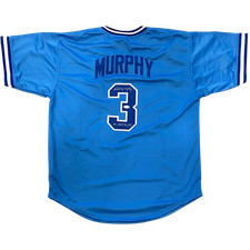 Dale Murphy Autographed Atlanta (Throwback Baby Blue #3) Custom Jersey w/ NL MVP picture