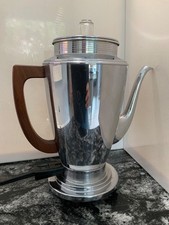 VTG 1950 MANNING BOWMAN 397/8 Coffee Maker Percolator Basket & Stem cord 8 cup picture
