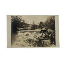 Real Photo Postcard Flood Disaster Ruins Roaring Flood Waters picture