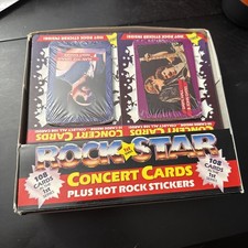 Lot of 26 Sealed 1985 Rock Star Concert Cards Packs Benatar, Stones, Quiet Riot picture