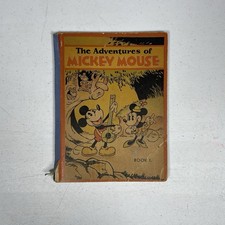 1931 The Adventures of Mickey Mouse Book 1 First 1st Edition David McKay Disney picture