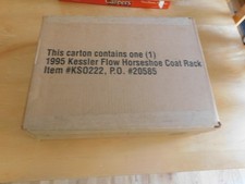 VTG 1995 Kessler Flow Horseshoe Coat Rack New Sealed in Box Rustic picture
