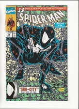 Spider-Man #13 Iconic Todd McFarlane Cover Black Costume Homage High Grade 1991 picture