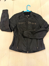  Genuine Harley-Davidson Women's Leather Jacket (Complete 3-in-1 Set) – Size S picture