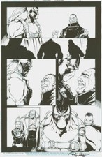 Batman Superman Universe's Finest BANE Original Art Splash Alex Konat Rob Hunter picture