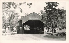 LP71 Jackson NH Covered Bridge  RPPC Postcard picture