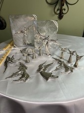 Vintage Lot 14 Midwest of Cannon Falls Serenity Pewter Angel Ornaments Figurines picture