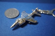 Sterling Silver 925 BAe Sea Harrier Aircraft Keychain 1/380 Scale 5cm w/ Box picture