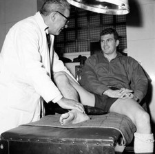 Brian Miller Of Burnley Receives Treatment On Injured Ankle 1962 Old Photo picture