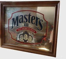 vintage 1985 Masters III Fine American beer mirror picture picture