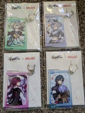 Honkai Star Rail Keychain Set of 4 Round1 Limted Edition Collab Clear Acrylic picture