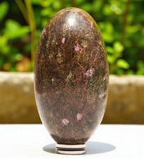 Large 95MM Pink Ruby Fuchsite Crystal Lingam Healing Crystal Lingam Home Decor picture