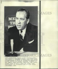 1969 Press Photo Senator Henry Jackson interviewed on