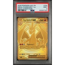 POKEMON ASC EN #294 MEGA CHARIZARD Y ex MEGA HYPER RARE picture