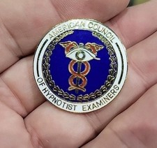American Council Of Hypnotist Examiners Pin - Vintage - RARE picture