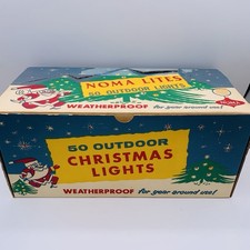 VINTAGE EMPTY NOMA Christmas Lights Box (Box Only) MCM Display Piece picture