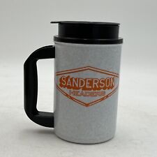 VTG Whirley Drink Car Guy Sanderson Headers Plastic Insulated Coffee Mug Cup USA picture