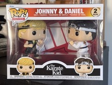 Funko Pop Movies: JOHNNY & DANIEL 2 Pack The Original Karate Kid IN HAND picture