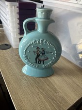 1970 Royal Halburton China Czech Commemorative Liquor Bottle Nebraska Czechs OMB picture
