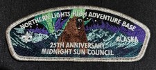 BSA MIDNIGHT SUN COUNCIL OA 549 25TH NORTHERN LIGHTS BOY SCOUT BASE CSP 200 MADE picture