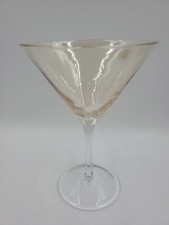 Pier 1 Crackle Amber Gold Luster Martini Glass Cracked Glass (1) Replacement  picture