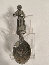 vintage saint francis pewter spoon collectible spoon 4