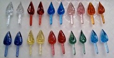 20 LARGE DIAMOND GLITTER BULBS Ceramic Christmas Tree Lights Peg ULTRA RARE READ picture