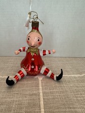 Waterford Crystal Christmas Ornament Sugar Plum Elf Red picture
