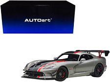 2017 Dodge Viper ACR Billet Metallic with and Stripes 1/18 Model Car picture