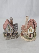 2 David Winter 1999 The Stained Glass Studio (SIGNED) & Tile Maker’s Cottage  picture