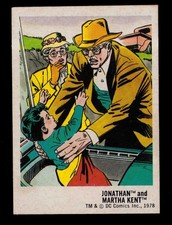 1978 Harris DC Superheroes Bread Stickers JONATHAN and MARTHA KENT Card 8/30 picture