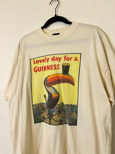 Vintage Guinness Lovely Day for a Guinness Toucan Graphic T-Shirt Breweriana XL picture