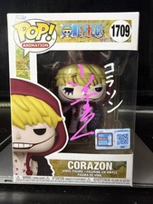 Funko Pop Corazon NYCC Shared Signed By JVA Koichi Yamadera COA One Piece picture