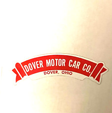 Dover Motors OH Hudson Dealer Sticker 1947 1948 1949 1950 1951 1952 1953 1954 55 picture