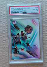 Topps 2025 Star Wars The Resistance #26 Atomic Refractor /50 PSA 8 picture
