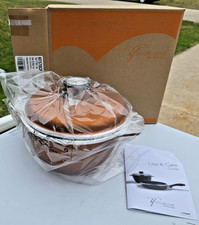 Stunning New Kitchen Fair Copper Orange 5 Qt Dutch Oven in Box Aluminum USA picture